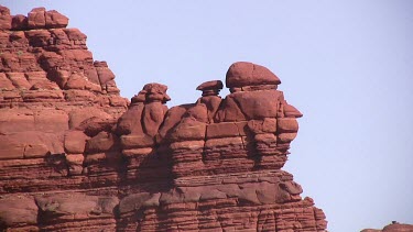 Rocky Canyon; sheer and deep; monumental buttes, boulders, and mesas