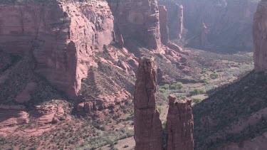 Rocky Canyon; sheer and deep; monumental buttes, boulders, and mesas