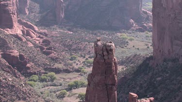 Rocky Canyon; sheer and deep; monumental buttes, boulders, and mesas