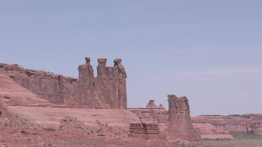 Rocky Canyon; sheer and deep; monumental buttes, boulders, and mesas