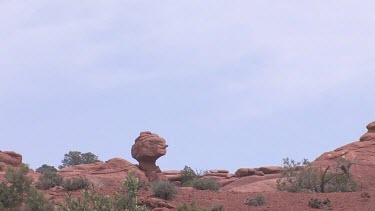 Rocky Canyon; sheer and deep; monumental buttes, boulders, and mesas