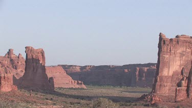 Rocky Canyon; sheer and deep; monumental buttes, boulders, and mesas