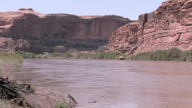 Broad flowing desert-canyon river; the upper Colorado