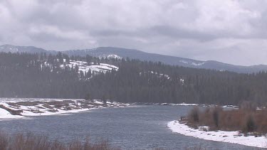 A Rocky Mountain river in early Spring; the Snake River