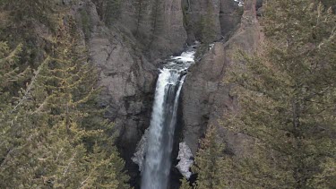 Waterfall in early spring