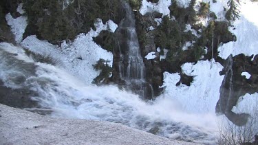 Waterfall in early spring