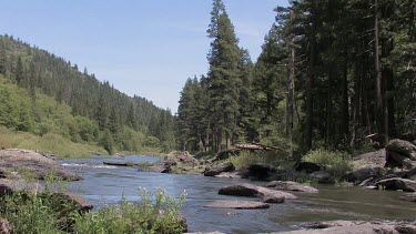 A Sierra Mountain river in Spring; the Feather River