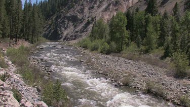 A Sierra Mountain river in Spring; the Feather River