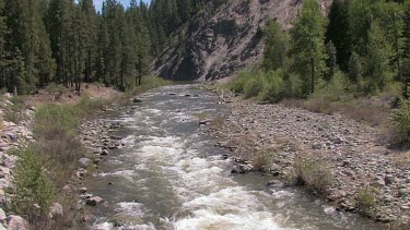 A Sierra Mountain river in Spring; the Feather River