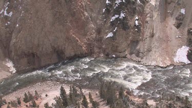 Great Blue Herons out on a snowy valley