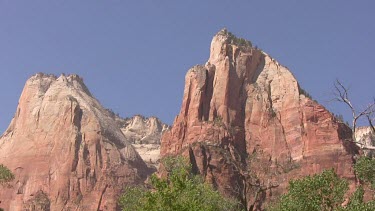 Southwest desert valley river in Spring; San Juan River