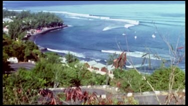 Timelapse of daytime beach