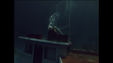 Sailboat wreck in the Caribbean