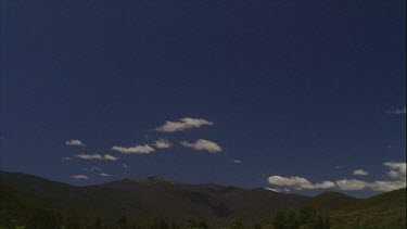 Timelapse of Boiling Clouds Over Mountains