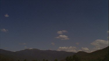 Timelapse of Boiling Clouds Over Mountains