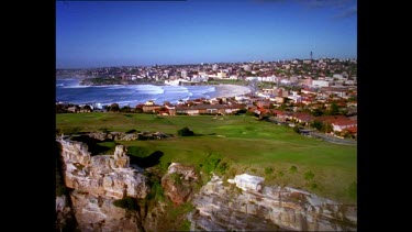 Bondi Beach with surrounding suburbs