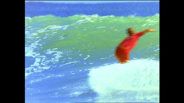 surfer riding wave