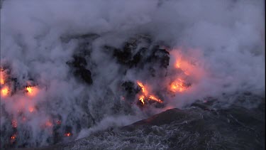 CU steam at edge of lava delta