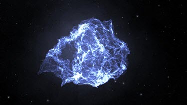 Computer-generated animation of a surface-based nebula