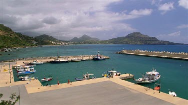 Fishing Boat In Harbour, Plakias, Crete, Greece