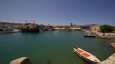 Pleasure Boat & Harbour, Rethymnon, Crete, Greece