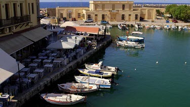 Fishing & Pleasure Boats In Harbour, Rethymnon, Crete, Greece