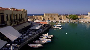 Pleasure Boats & Pirate Ship In Harbour, Rethymnon, Crete, Greece