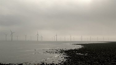 Wind Turbines, South Gare, Redcar, England