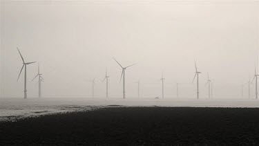 Wind Turbines, South Gare, Redcar, England