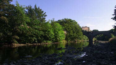 Richmond Castle & River Swale, Richmond, North Yorkshire, England