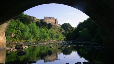 Richmond Castle & River Swale, Richmond, North Yorkshire, England