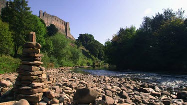 Richmond Castle & River Swale, Richmond, North Yorkshire, England