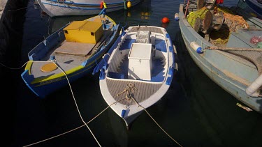 Fishing Boats In Harbour, Elounda, Crete, Greece