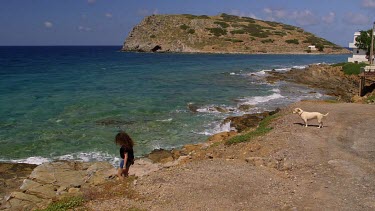 Island Of Mochlos & Cream Dog, Gulf Of Mirabello, Crete, Greece