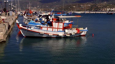 Fishing Boats In Harbour, Sitia, Crete, Greece