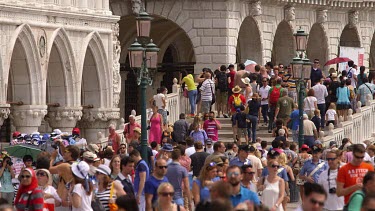 Tourists On Riva Degli Schiavoni, Venice, Italy