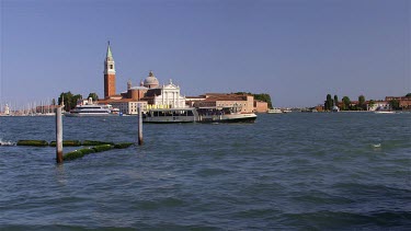 San Giorgio Maggiore & Boats, Laguna Veneta, Venice, Italy