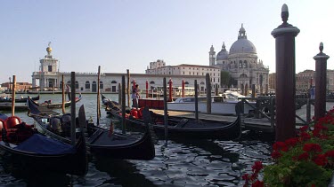 CM0094-APL-0059193 Moored Gondolas, Laguna Veneta, Venice, Italy