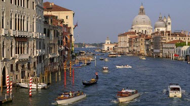 Passenger Ferry, Gondola & Water Taxis, Grand Canal, Venice, Italy