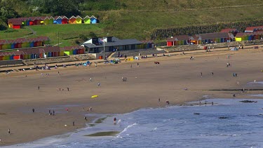 Chalets Overlook North Beach, North Bay, Scarborough, North Yorkshire, England, United Kingdom