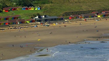 Chalets Overlook North Beach, North Bay, Scarborough, North Yorkshire, England, United Kingdom