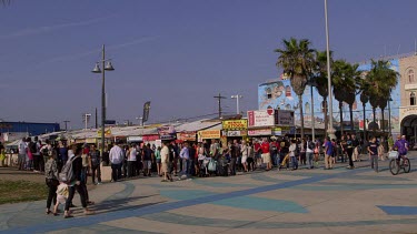 Venice Boardwalk Street Scene & Murals, Venice Beach, Venice, California, Usa