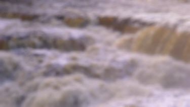 Out Of Focus Water Fall Background, Aysgarth, North Yorkshire, England