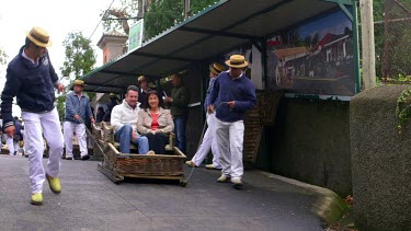 Sleigh Ride Start, Carros De Cesto, Monte, Funchal, Madeira, Portugal