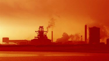 Redcar Blast Furnace View From Beach, South Gare, Redcar, England