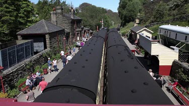 Railway Station Platform, Goathland, North Yorkshire, England