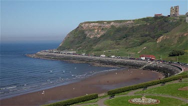 North Bay, Marine Drive & Castle, Scarborough, North Yorkshire, England