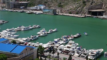 Pleasure Boats & Yachts In Harbour, Balaklava, Criema, Ukraine