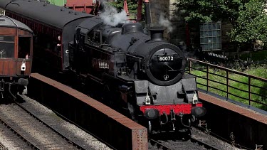 80072 Br Standard Tank Engine, Goathland Station, North Yorkshire, England