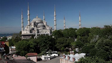 Blue Mosque, Sultan Ahmet Camii, Sultanahmet, Istanbul, Turkey